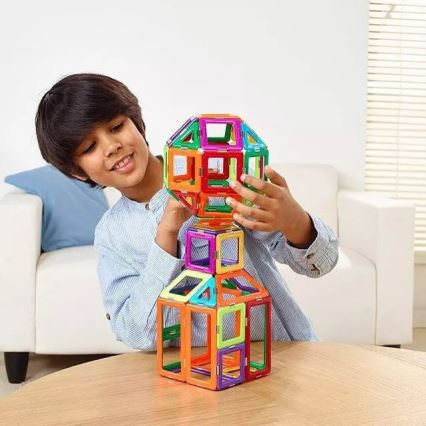 GeoSmart - Set di costruzioni magnetiche 100 pz