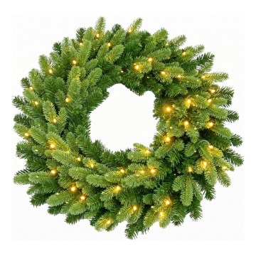 Ghirlanda natalizia a LED 50xLED/3xAA 8 funzioni Ø 60 cm bianco caldo