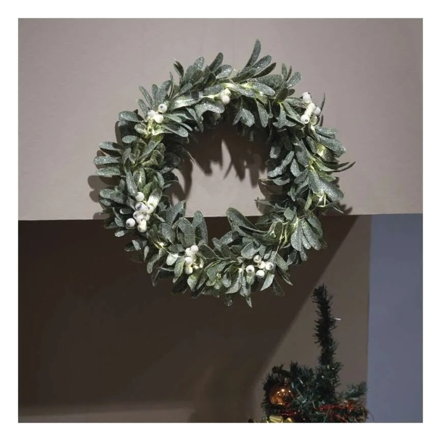 Ghirlanda natalizia con 25 LED, 3xAA, Ø 35 cm