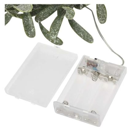 Ghirlanda natalizia con 25 LED, 3xAA, Ø 35 cm