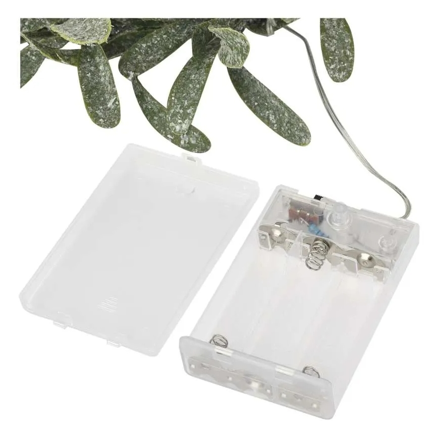 Ghirlanda natalizia con 25 LED, 3xAA, Ø 35 cm