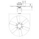 GLOBO - Ventilatore da soffitto 1xE27/60W/230V