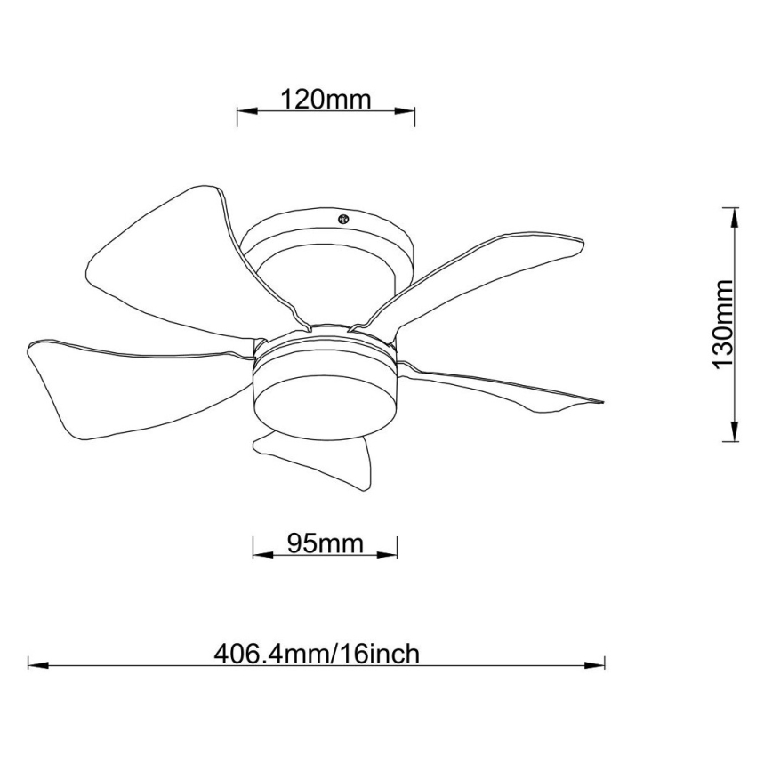 Globo - Ventilatore da soffitto dimmerabile a LED LED/10W/230V 3000-6500K grigio + telecomando