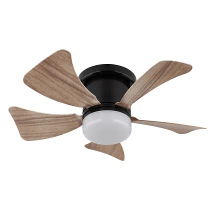 Globo - Ventilatore a soffitto dimmerabile LED/10W/230V 3000-6500K marrone + telecomando