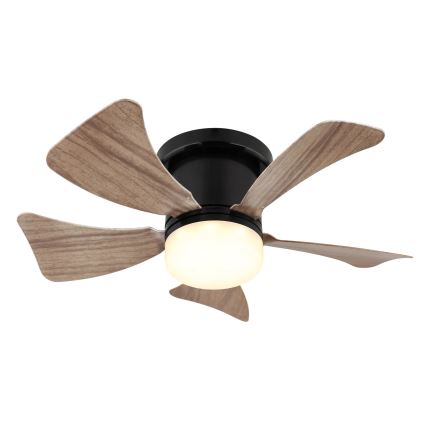 Globo - Ventilatore da soffitto dimmerabile con LED/10W/230V 3000-6500K marrone + telecomando