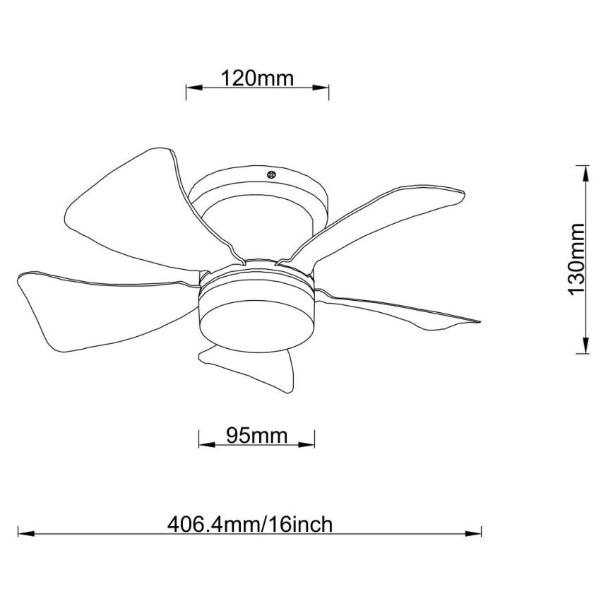 Globo - Ventilatore a soffitto dimmerabile LED/10W/230V 3000-6500K bianco + telecomando