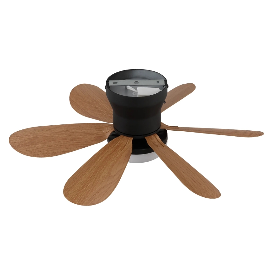 Globo - Ventilatore da soffitto dimmerabile LED/5W/230V 2700-6500K marrone + telecomando