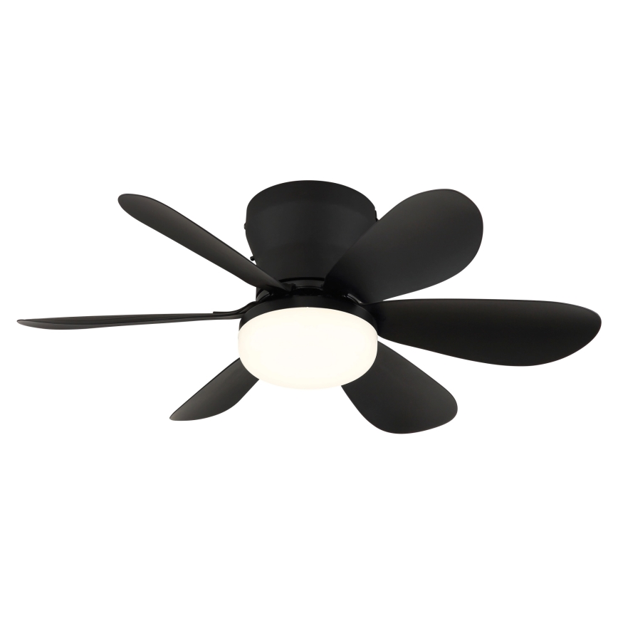Globo - Ventilatore da soffitto LED dimmerabile LED/5W/230V 2700-6500K nero + telecomando
