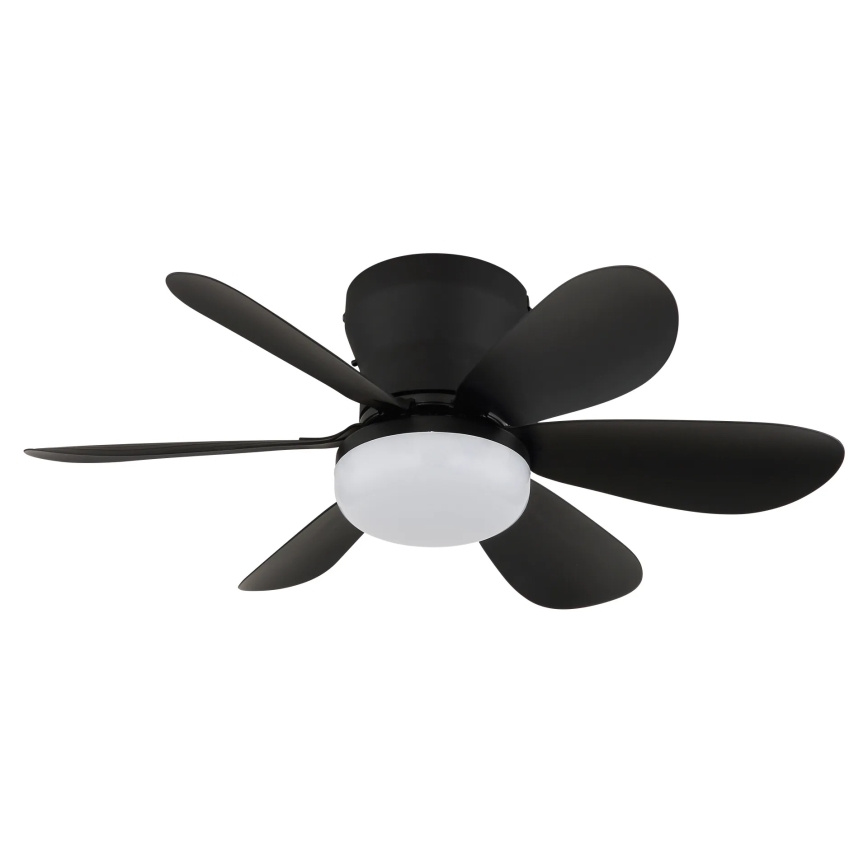 Globo - Ventilatore da soffitto LED dimmerabile LED/5W/230V 2700-6500K nero + telecomando