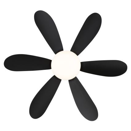 Globo - Ventilatore da soffitto LED dimmerabile LED/5W/230V 2700-6500K nero + telecomando