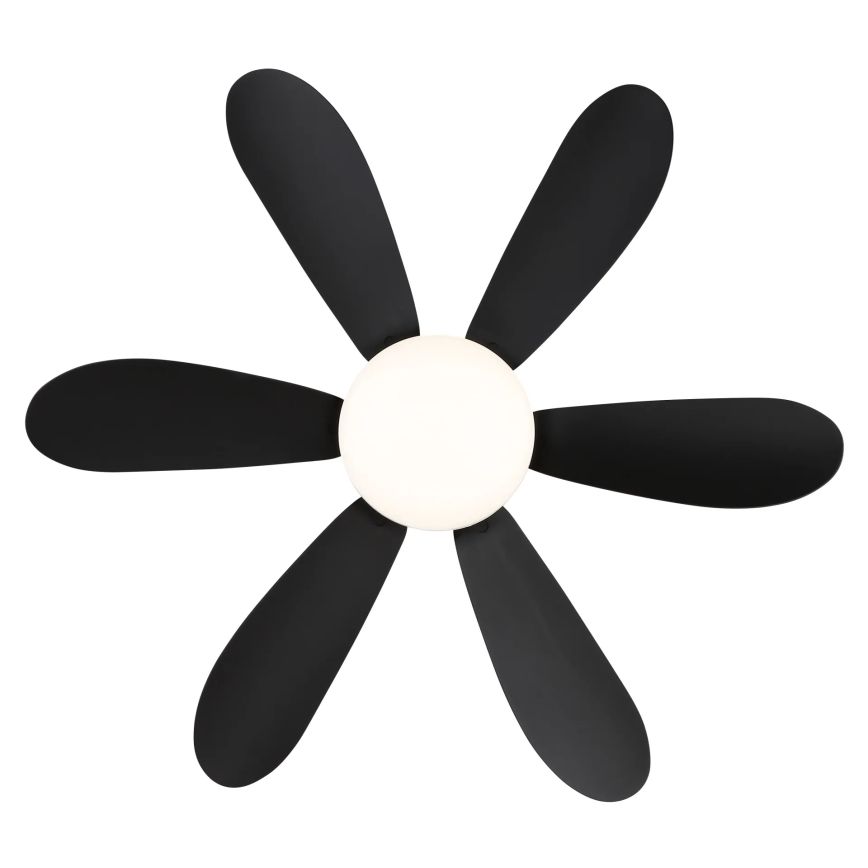 Globo - Ventilatore da soffitto LED dimmerabile LED/5W/230V 2700-6500K nero + telecomando