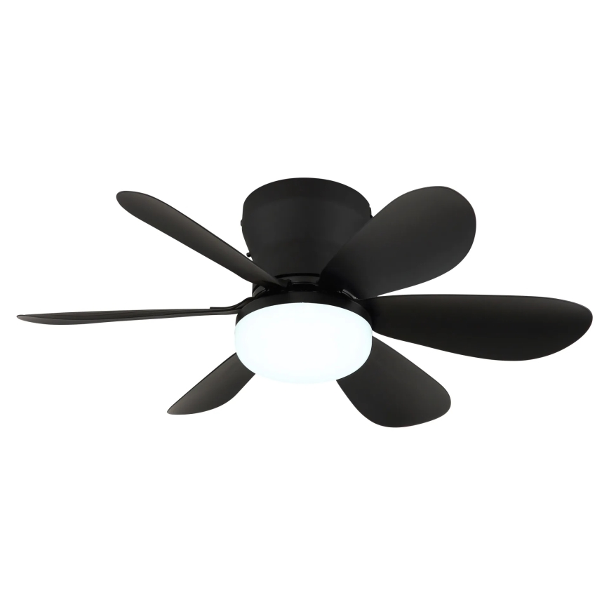 Globo - Ventilatore da soffitto LED dimmerabile LED/5W/230V 2700-6500K nero + telecomando