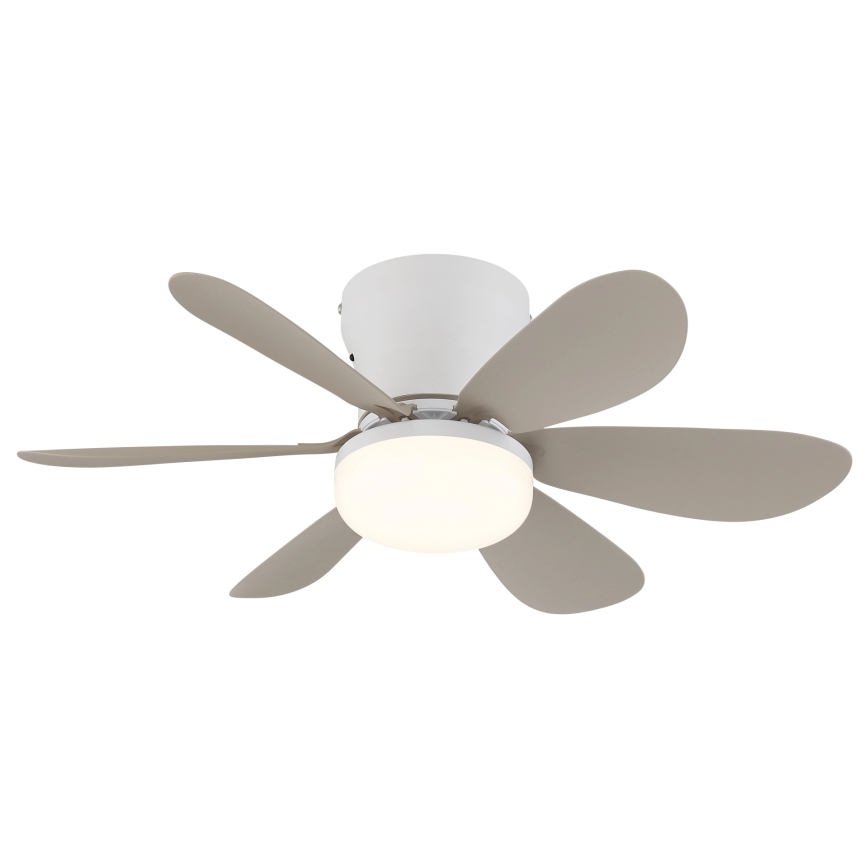 Globo - Ventilatore da soffitto dimmerabile a LED/5W/230V 2700-6500K beige + telecomando