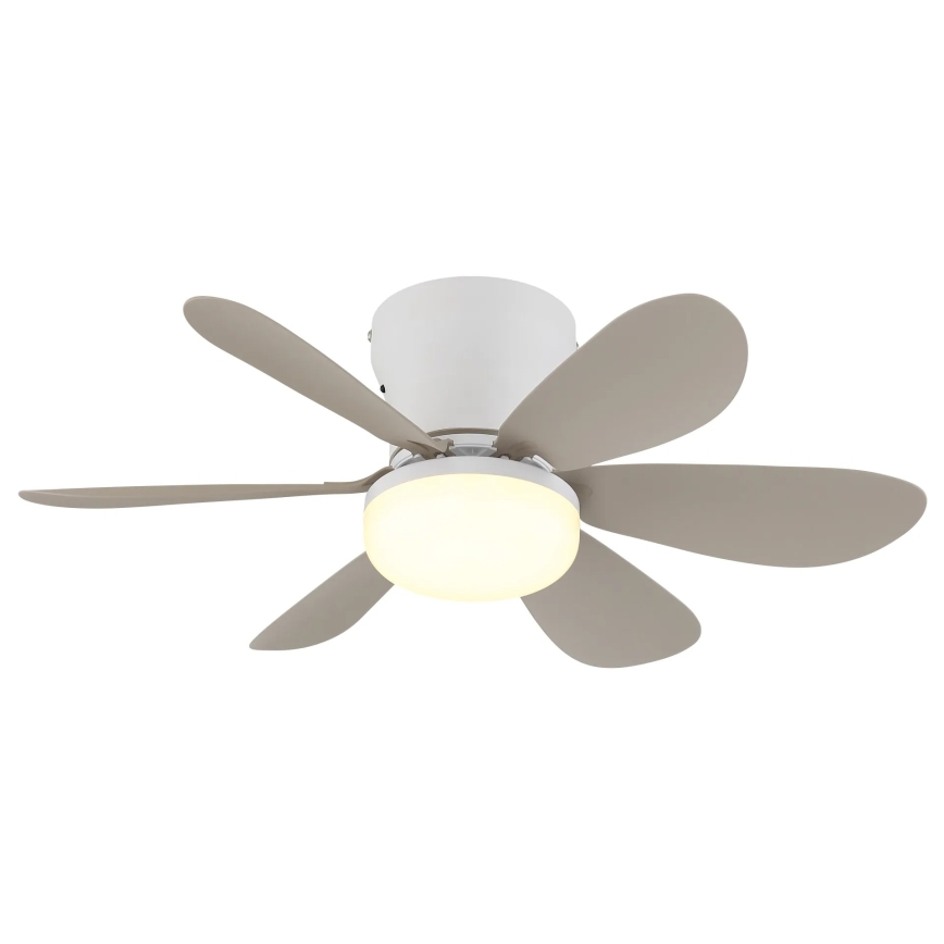 Globo - Ventilatore da soffitto dimmerabile a LED/5W/230V 2700-6500K beige + telecomando