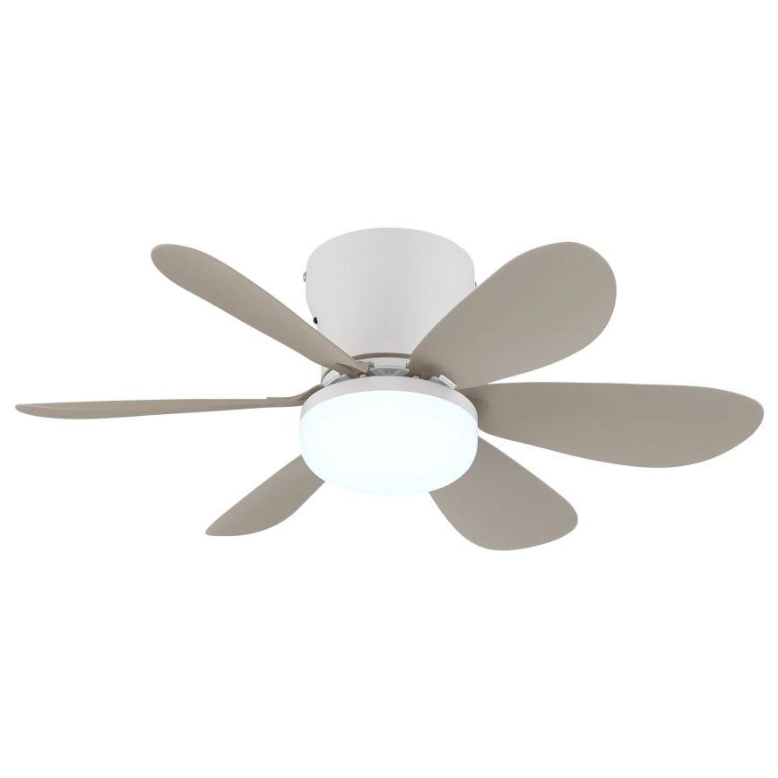 Globo - Ventilatore da soffitto dimmerabile a LED/5W/230V 2700-6500K beige + telecomando
