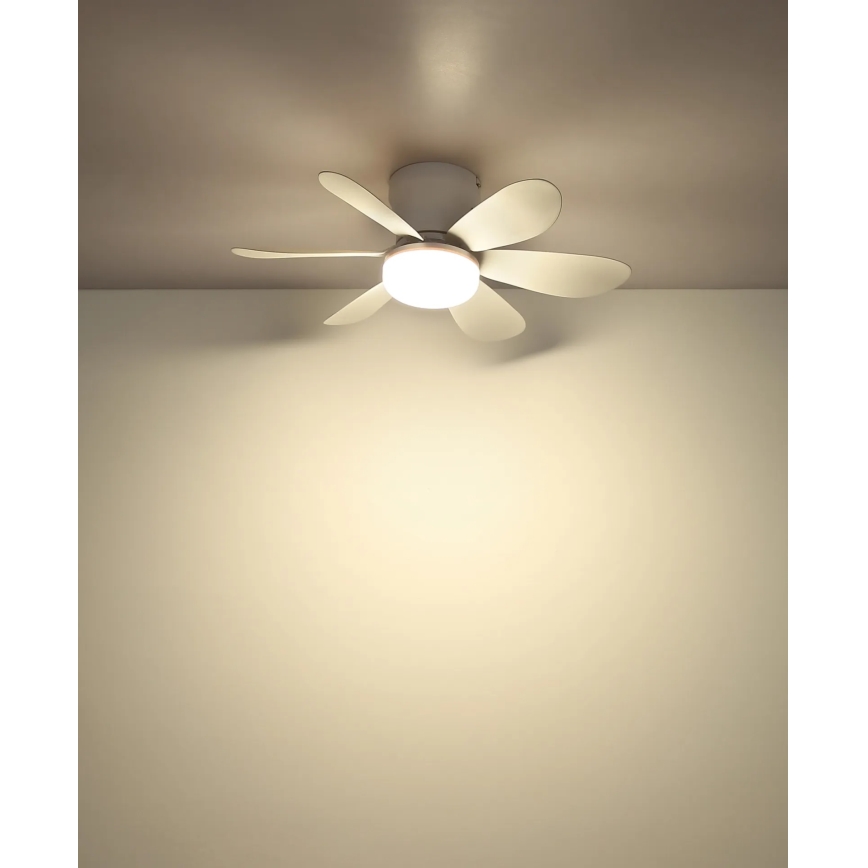 Globo - Ventilatore da soffitto dimmerabile LED/5W/230V 2700-6500K bianco + telecomando