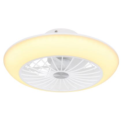 Globo 03632W - Lampada a soffitto LED con ventilatore LAFEE LED/18W/230V