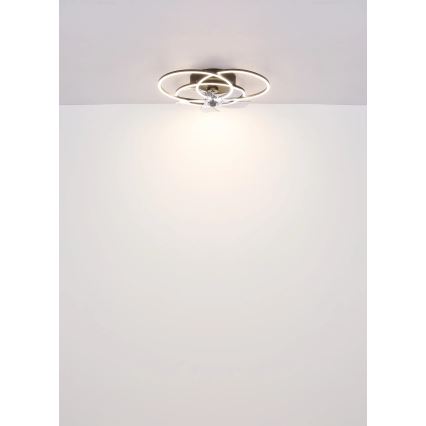 Globo - Ventilatore da soffitto dimmerabile a LED LED/40W/230V 3000-6500K nero + telecomando