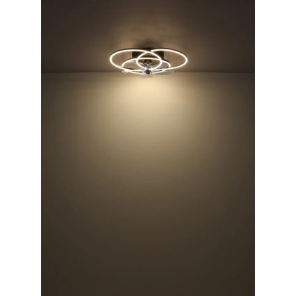 Globo - Ventilatore da soffitto dimmerabile a LED LED/40W/230V 3000-6500K nero + telecomando