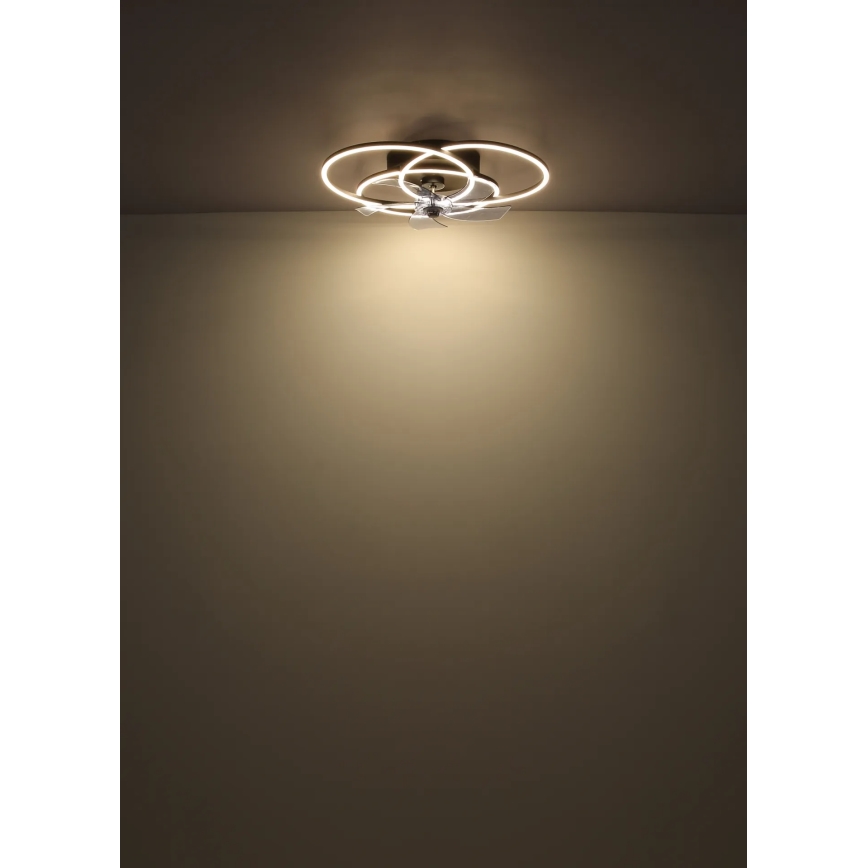 Globo - Ventilatore da soffitto dimmerabile a LED LED/40W/230V 3000-6500K nero + telecomando