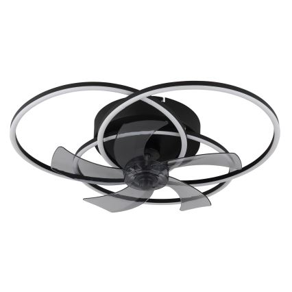 Globo - Ventilatore da soffitto dimmerabile a LED LED/40W/230V 3000-6500K nero + telecomando