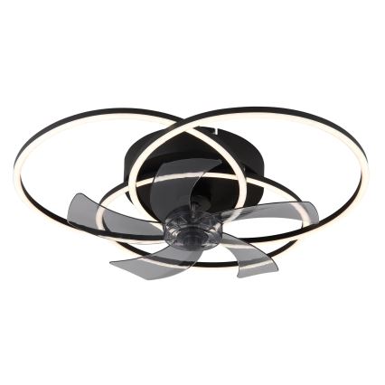 Globo - Ventilatore da soffitto dimmerabile a LED LED/40W/230V 3000-6500K nero + telecomando