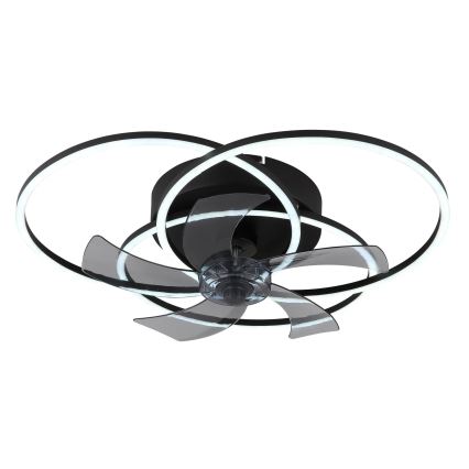 Globo - Ventilatore da soffitto dimmerabile a LED LED/40W/230V 3000-6500K nero + telecomando