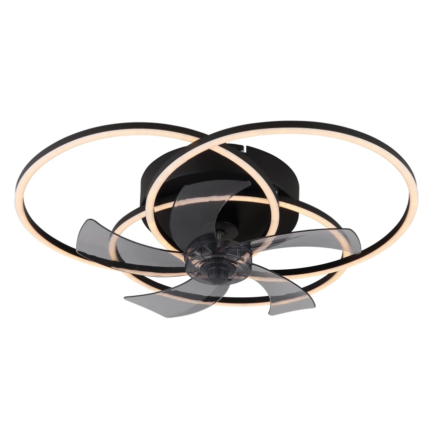 Globo - Ventilatore da soffitto dimmerabile a LED LED/40W/230V 3000-6500K nero + telecomando