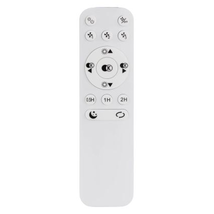 Globo - Ventilatore da soffitto dimmerabile a LED LED/40W/230V 3000-6500K nero + telecomando