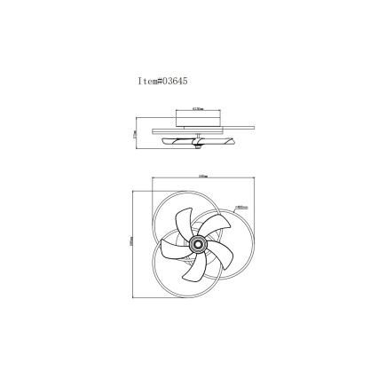 Globo - Ventilatore da soffitto dimmerabile a LED LED/40W/230V 3000-6500K nero + telecomando
