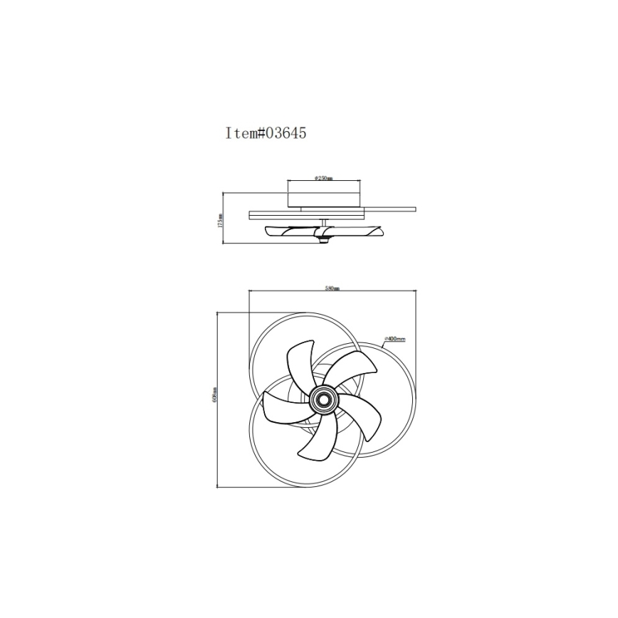 Globo - Ventilatore da soffitto dimmerabile a LED LED/40W/230V 3000-6500K nero + telecomando