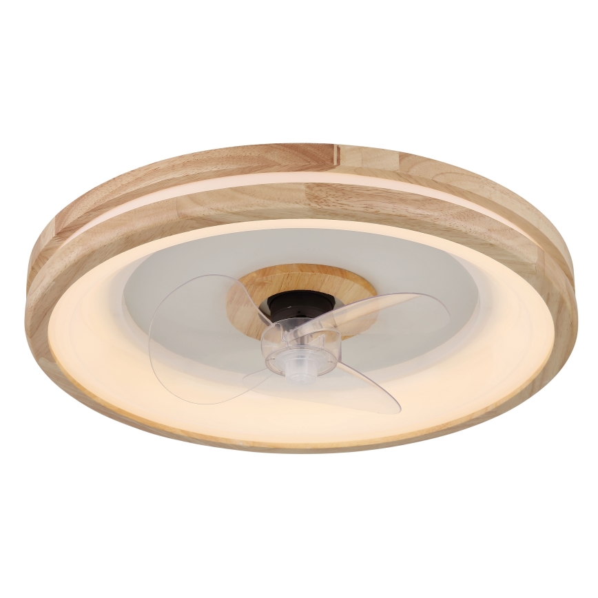 Globo - LED Plafoniera dimmerabile con ventilatore LED/30W/230V 2700-6500K marrone + telecomando