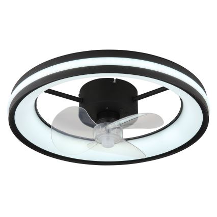 Globo - LED Plafoniera dimmerabile con ventilatore LED/30W/230V 2700-6500K nero + telecomando