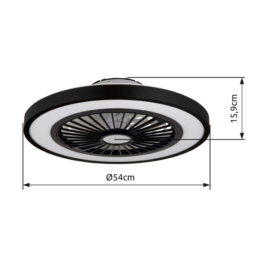 Globo - Ventilatore da soffitto dimmerabile a LED LED/45W/230V 3000-6500K + telecomando