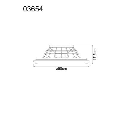 Globo - Ventilatore da soffitto dimmerabile a LED LED/40W/230V 3000-6500K + telecomando