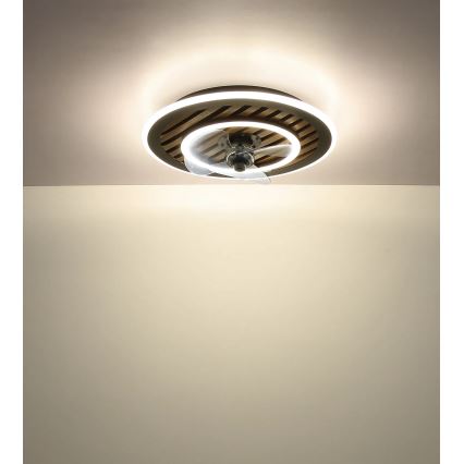 Globo - Ventilatore da soffitto dimmerabile LED/36W/230V 2700-6000K nero + telecomando