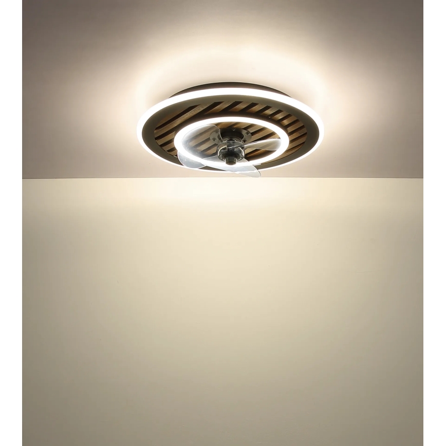 Globo - Ventilatore da soffitto dimmerabile LED/36W/230V 2700-6000K nero + telecomando