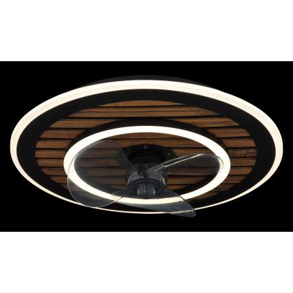 Globo - Ventilatore da soffitto dimmerabile LED/36W/230V 2700-6000K nero + telecomando