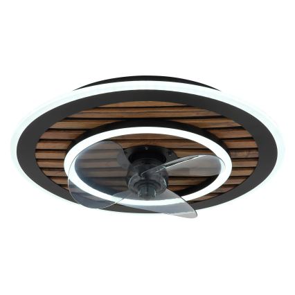 Globo - Ventilatore da soffitto dimmerabile LED/36W/230V 2700-6000K nero + telecomando