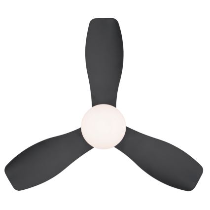 Globo - Ventilatore da soffitto dimmerabile a LED/15W/230V 2700-6500K nero + telecomando