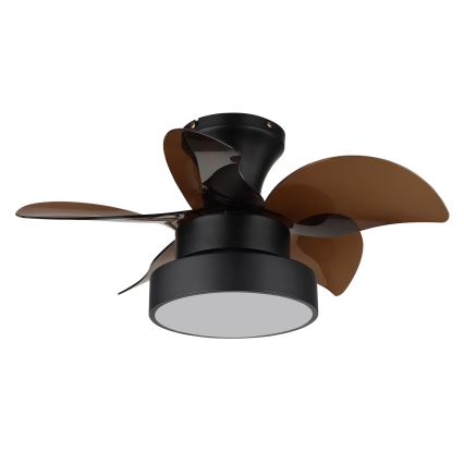 Globo - Ventilatore da soffitto dimmerabile LED/22W/230V 3000/4500/6000K marrone + telecomando