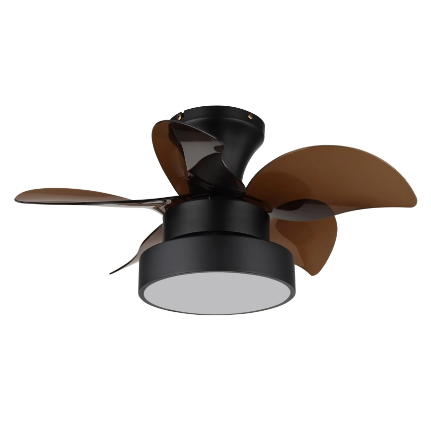Globo - Ventilatore da soffitto dimmerabile LED/22W/230V 3000/4500/6000K marrone + telecomando