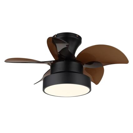 Globo - Ventilatore da soffitto dimmerabile LED/22W/230V 3000/4500/6000K marrone + telecomando