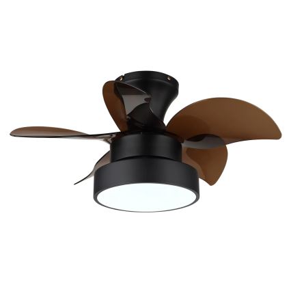 Globo - Ventilatore da soffitto dimmerabile LED/22W/230V 3000/4500/6000K marrone + telecomando