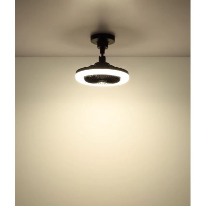 Globo - Ventilatore da soffitto LED dimmerabile LED/20W/230V 3000-6500K nero + telecomando