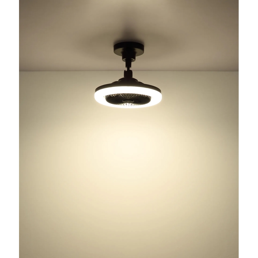 Globo - Ventilatore da soffitto LED dimmerabile LED/20W/230V 3000-6500K nero + telecomando