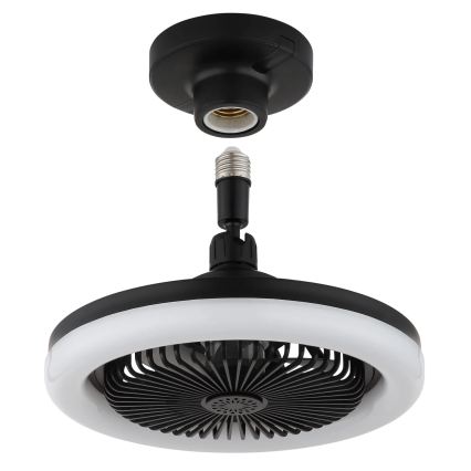 Globo - Ventilatore da soffitto LED dimmerabile LED/20W/230V 3000-6500K nero + telecomando