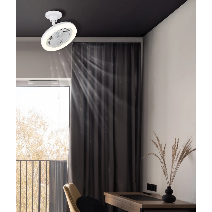 Globo - Ventilatore da soffitto dimmerabile a LED/20W/230V 3000-6500K bianco + telecomando
