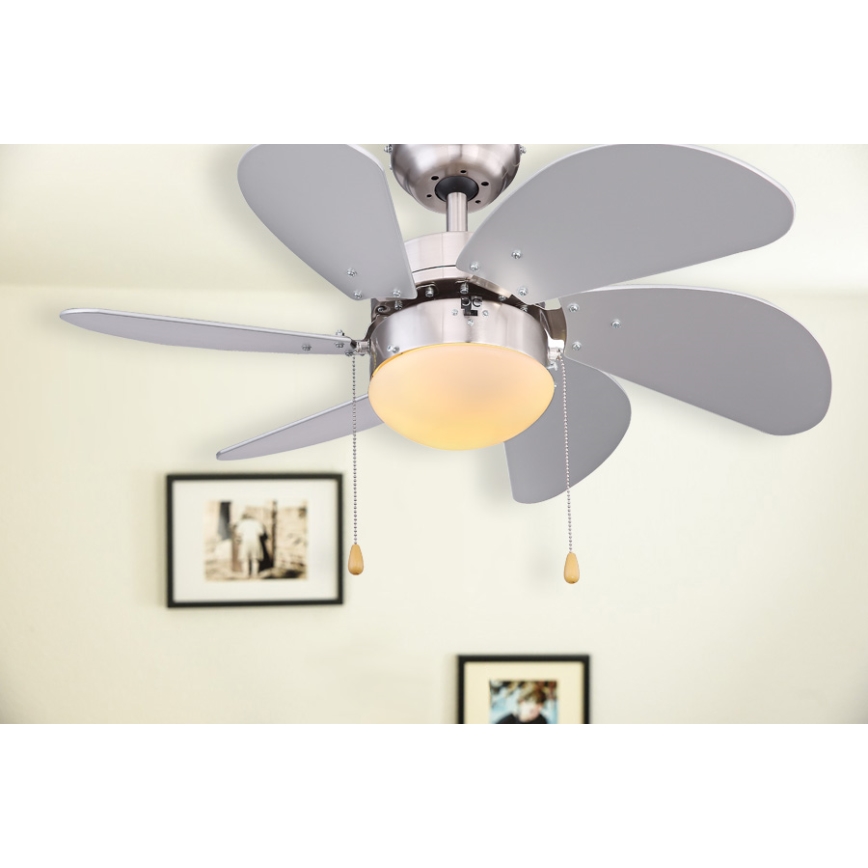 Globo - Ventilatore da soffitto 1xE14/60W/230V