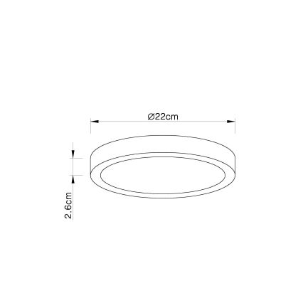 Globo 12364-30 - Plafoniera LED dimmerabile da bagno ARCHIMEDES LED/28W/230V IP44